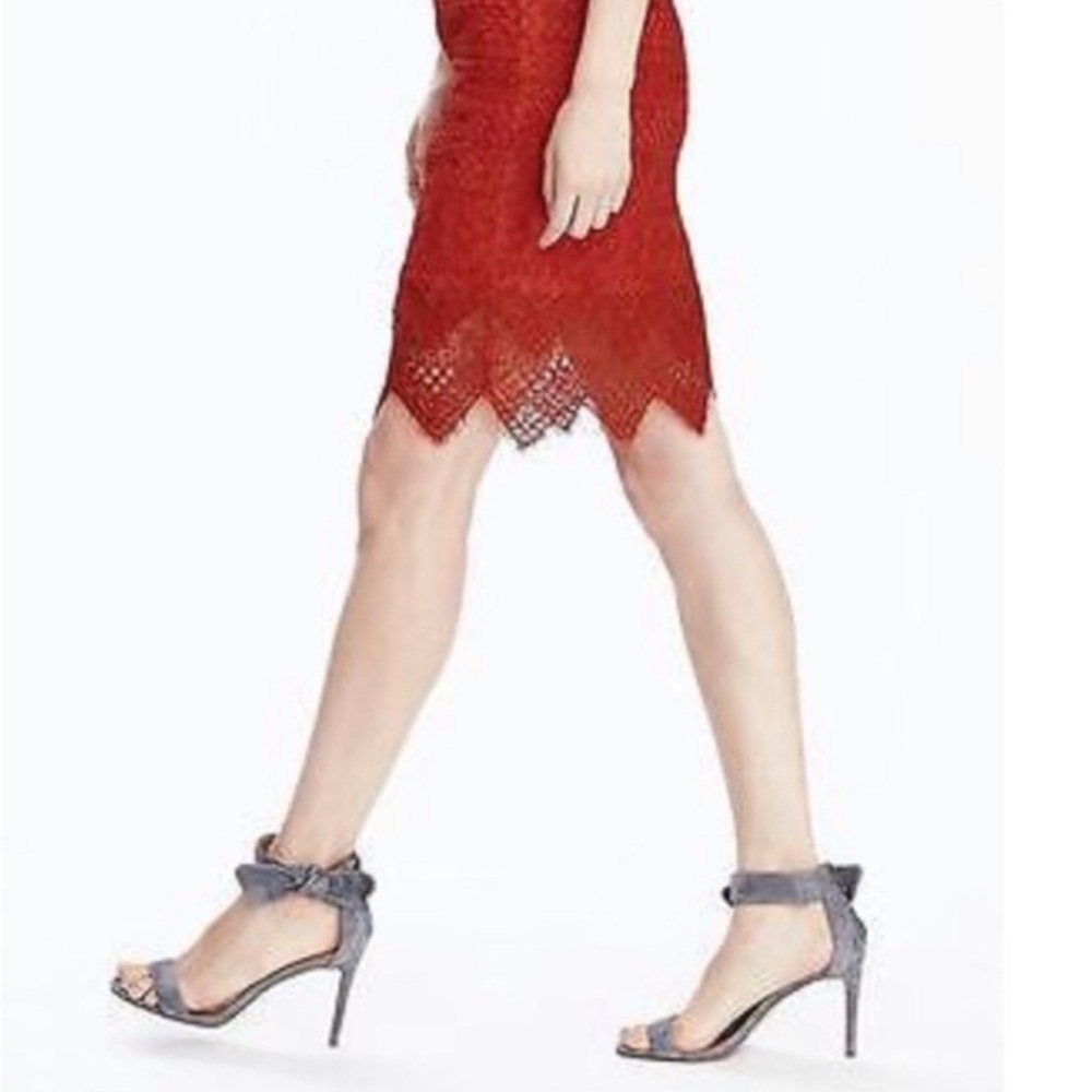 Banana Republic Elegant Red Lace Skirt - Picture 4 of 11